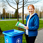 **

"A friendly Finnish person, fully clothed in modest casual wear, smiling warmly in a clean and modern park setting. They are offering assistance to someone looking at a map. Background includes tidy landscaping and recycling bins. Safe for work, appropriate content, professional, perfect anatomy, natural proportions, well-formed hands, proper finger count, family-friendly."

**