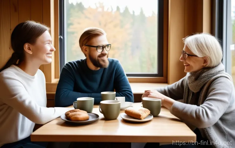 핀란드 카페 문화 특징 - Prompt 1: The Warmth of Kahvitauko**